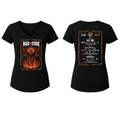 2025 Womens Event T Shirt V Neck
